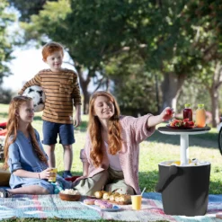 Keter GoBar Outdoor Ice Cooler Table Garden Furniture - Dark Grey / Cream 16 Keter GoBar Outdoor Ice Cooler Table Garden Furniture - Dark Grey / Cream -Elise Bloom 13412933 2094910901750129