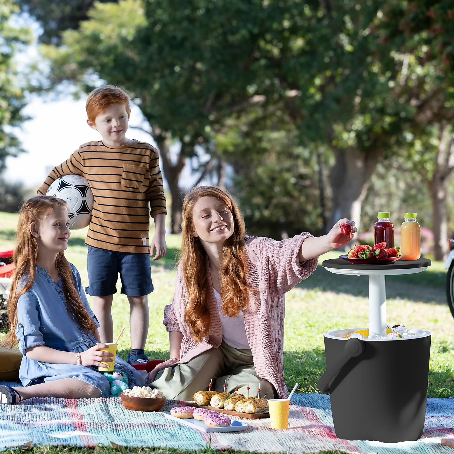 Keter GoBar Outdoor Ice Cooler Table Garden Furniture - Dark Grey / Cream 9 Keter GoBar Outdoor Ice Cooler Table Garden Furniture - Dark Grey / Cream - Image 7