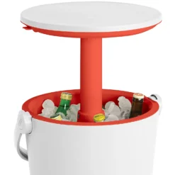 Keter GoBar Outdoor Ice Cooler Table Garden Furniture - Red / White 14 Keter GoBar Outdoor Ice Cooler Table Garden Furniture - Red / White -Elise Bloom 13412934 7814910901693408