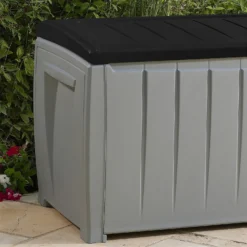 Keter Ace Outdoor Garden Storage Box 124 X 55 X 62.5 Cm - Grey And Black 18 Keter Ace Outdoor Garden Storage Box 124 X 55 X 62.5 Cm - Grey And Black -Elise Bloom 13432924 3844947994747044