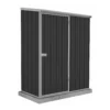 Absco 5 X 3ft Space Saver Metal Pent Shed - Dark Grey -Elise Bloom 13440829 1024929186313245