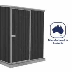 Absco 5 X 3ft Space Saver Metal Pent Shed - Dark Grey 17 Absco 5 X 3ft Space Saver Metal Pent Shed - Dark Grey -Elise Bloom 13440829 2054929186594831