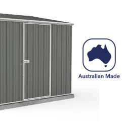 Absco 7.5 X 5ft Space Saver Metal Pent Shed - Grey 17 Absco 7.5 X 5ft Space Saver Metal Pent Shed - Grey -Elise Bloom 13440837 7184929186350175
