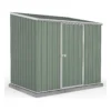Absco 7.5 X 5ft Space Saver Metal Pent Shed - Green -Elise Bloom 13440838 5314929185917179