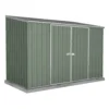 Absco 10 X 5ft Space Saver Metal Pent Shed - Green 1 Absco 10 X 5ft Space Saver Metal Pent Shed - Green -Elise Bloom 13440844 1314929185358951