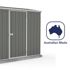 Absco 7.5 X 3ft Space Saver Metal Pent Shed - Grey 17 Absco 7.5 X 3ft Space Saver Metal Pent Shed - Grey -Elise Bloom 13440845 1654929185828823