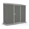 Absco 7.5 X 3ft Space Saver Metal Pent Shed - Grey 1 Absco 7.5 X 3ft Space Saver Metal Pent Shed - Grey -Elise Bloom 13440845 7464929185406117
