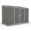 Absco 10 X 5ft Space Saver Metal Pent Shed - Grey 1 Absco 10 X 5ft Space Saver Metal Pent Shed - Grey -Elise Bloom 13440846 1194929185833404
