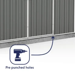 Absco 10 X 5ft Regent Metal Apex Shed - Grey 15 Absco 10 X 5ft Regent Metal Apex Shed - Grey -Elise Bloom 13440854 6314929164404992