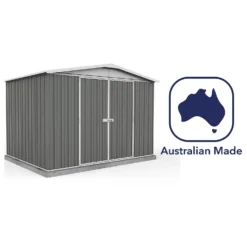 Absco 10 X 7ft Regent Metal Apex Shed - Grey -Elise Bloom 13440855 1604931188682373
