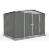 Absco 10 X 7ft Regent Metal Apex Shed - Grey -Elise Bloom 13440855 1684931188370757
