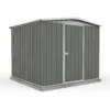 Absco 7.5 X7ft Regent Metal Apex Shed - Grey -Elise Bloom 13440858 1084929164028330