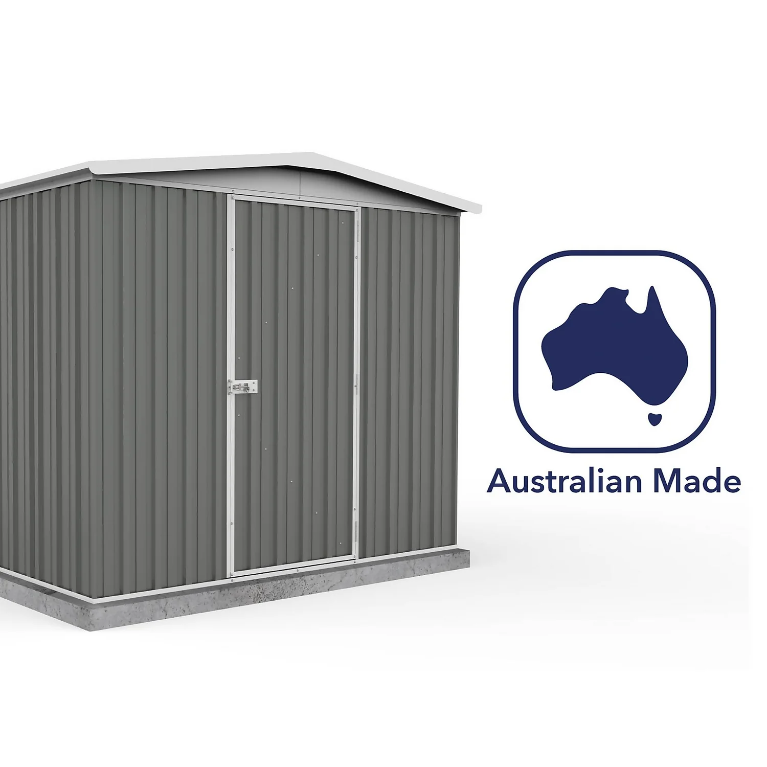 Absco 7.5 X7ft Regent Metal Apex Shed - Grey 10 Absco 7.5 X7ft Regent Metal Apex Shed - Grey - Image 8