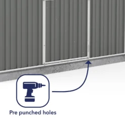 Absco 7.5 X7ft Regent Metal Apex Shed - Grey 15 Absco 7.5 X7ft Regent Metal Apex Shed - Grey -Elise Bloom 13440858 1304929164369001