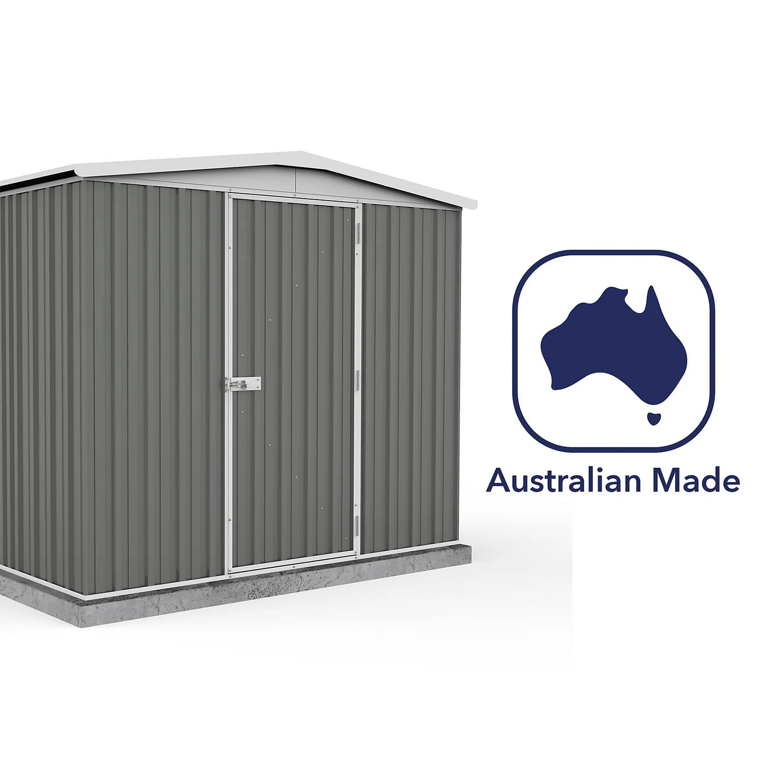 Absco 7.5 X 5ft Regent Metal Apex Shed - Grey 10 Absco 7.5 X 5ft Regent Metal Apex Shed - Grey - Image 8