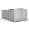 Absco 10 X 20ft Utility Workshop Apex Metal Shed - Zinc -Elise Bloom 13440861 1304929163508016