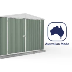 Absco 10x20ft Utility Workshop Apex Metal Shed - Green 17 Absco 10x20ft Utility Workshop Apex Metal Shed - Green -Elise Bloom 13440864 4094929163992498
