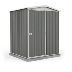 Absco 5 X 5ft Regent Metal Apex Shed - Grey