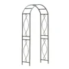 Panacea Arched Top Steel Garden Arch - Black 1 Panacea Arched Top Steel Garden Arch - Black -Elise Bloom 13480854 8114932704315682