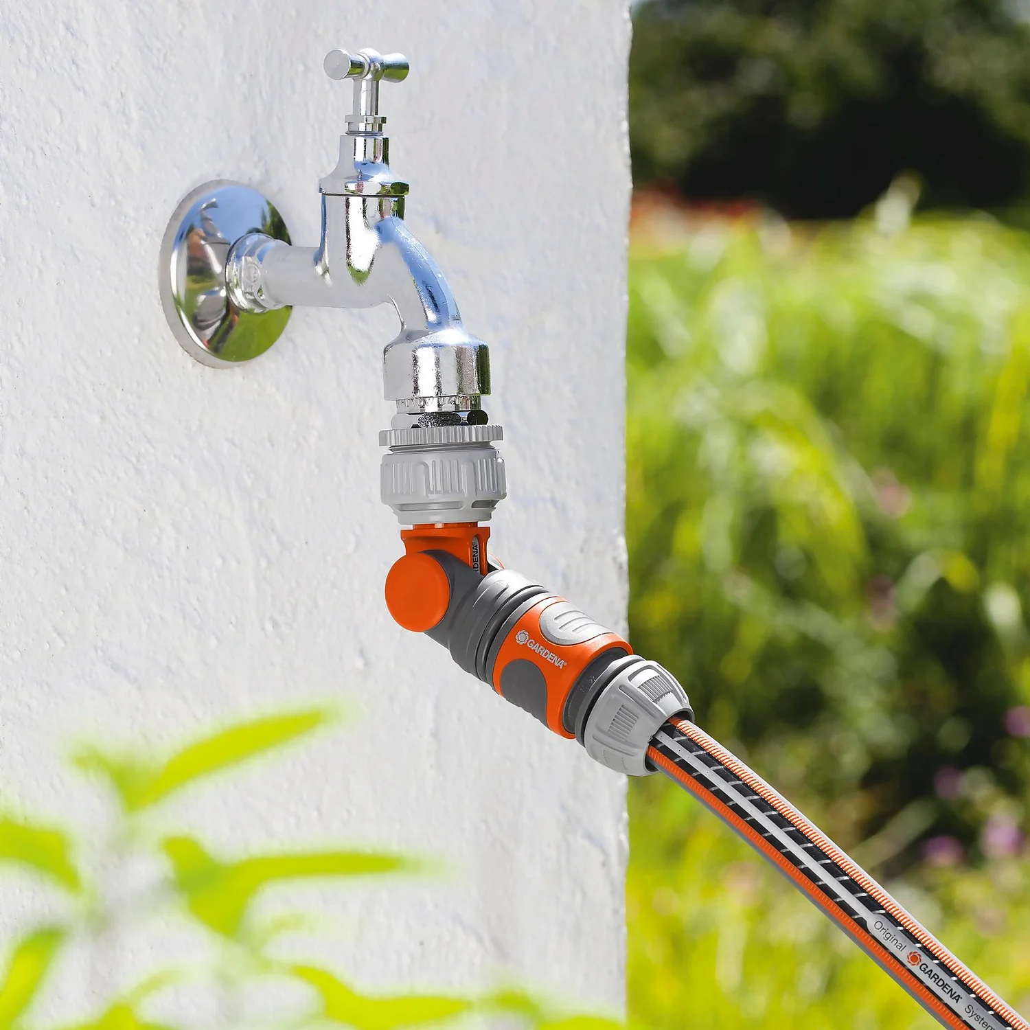 GARDENA Angled Tap Hose Pipe Connector 6 GARDENA Angled Tap Hose Pipe Connector - Image 4