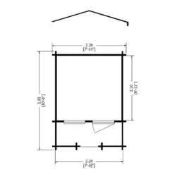Shire 8 X 8ft Maulden Log Cabin - Including Installation 17 Shire 8 X 8ft Maulden Log Cabin - Including Installation -Elise Bloom 13505219 1044931994224682