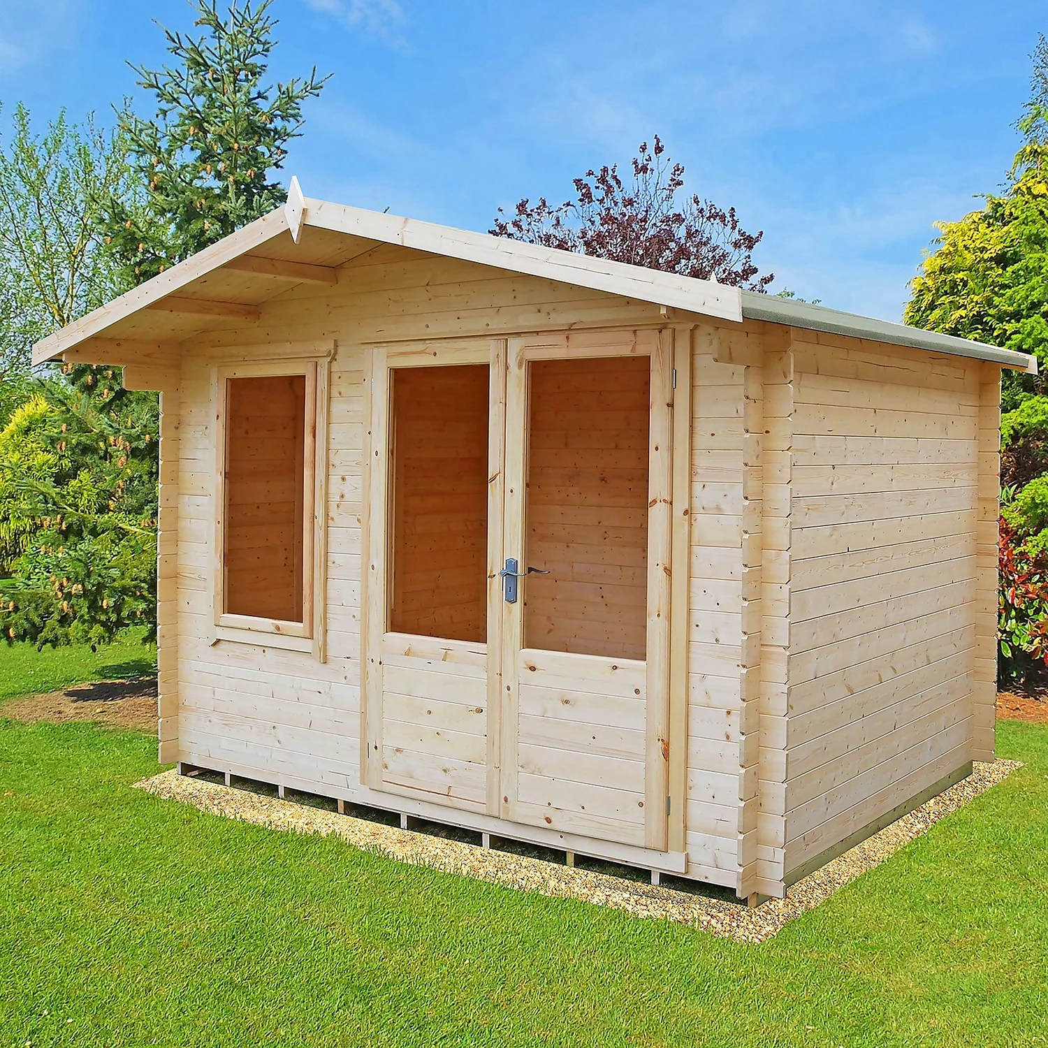 Shire 11 X 10ft Berryfield Garden Log Cabin 4 Shire 11 X 10ft Berryfield Garden Log Cabin - Image 2