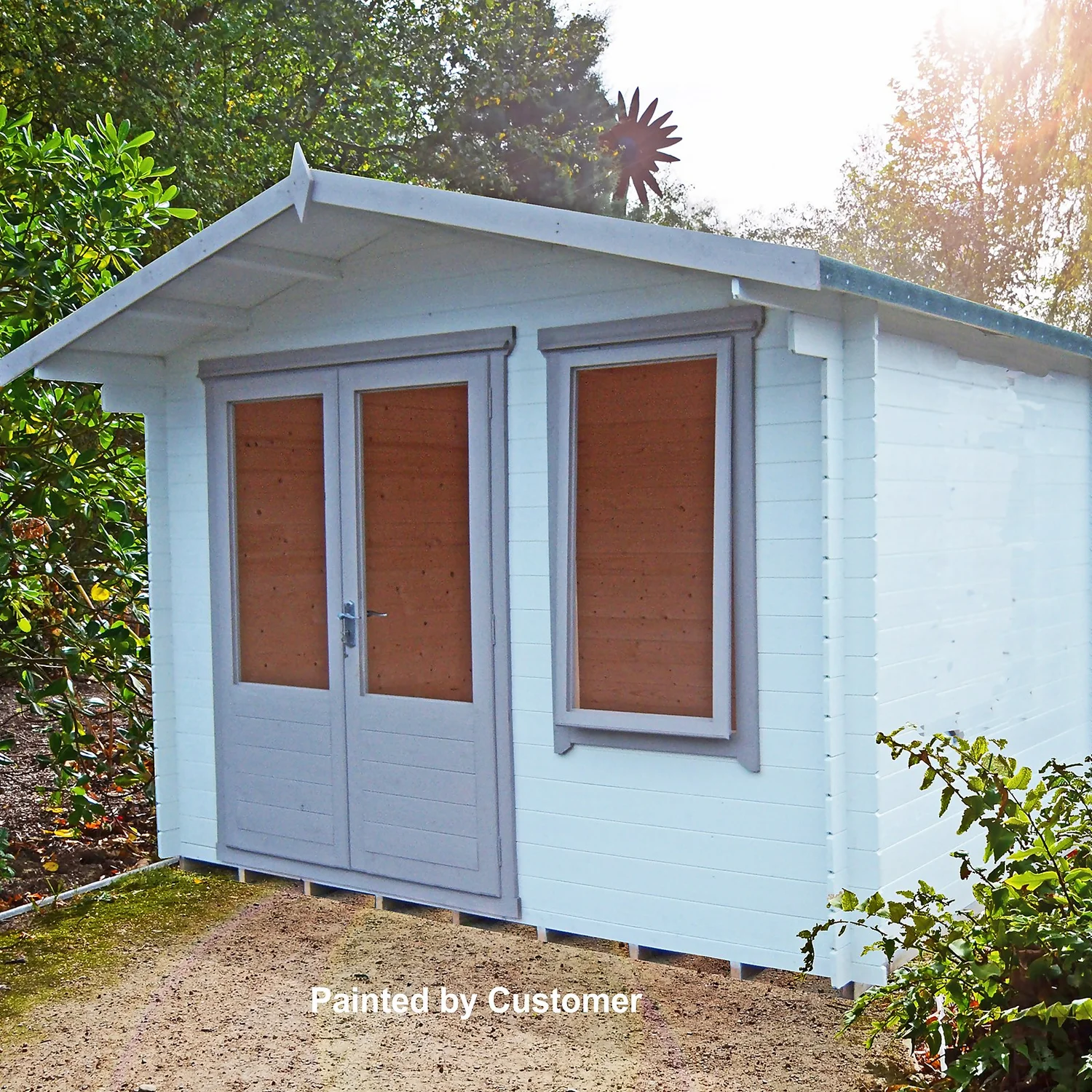Shire 11 X 10ft Berryfield Garden Log Cabin 6 Shire 11 X 10ft Berryfield Garden Log Cabin - Image 4