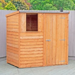 Shire 6x4ft Overlap Pent Garden Shed -Elise Bloom 13505229 1934926474693132