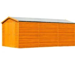 Shire 10 X 15ft Double Door Overlap Garden Shed With No Windows