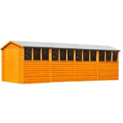 Shire 10 X 20ft Double Door Overlap Garden Shed