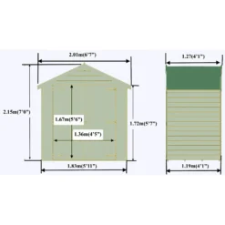 Shire 4x6ft Pressure Treated Double Door Overlap Garden Shed 15 Shire 4x6ft Pressure Treated Double Door Overlap Garden Shed -Elise Bloom 13505239 2684926485232435