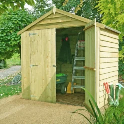 Shire 4x6ft Pressure Treated Double Door Overlap Garden Shed 17 Shire 4x6ft Pressure Treated Double Door Overlap Garden Shed -Elise Bloom 13505239 7624926485328414