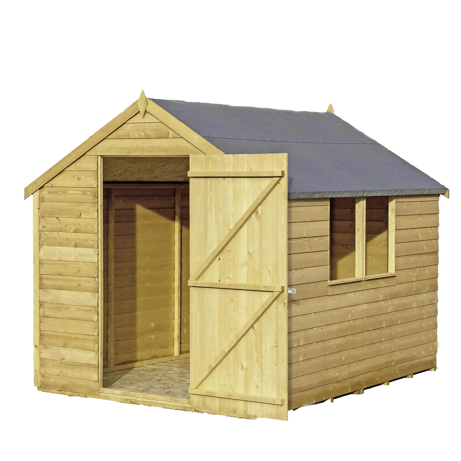 Shire 8x6ft Pressure Treated Garden Shed 3 Shire 8x6ft Pressure Treated Garden Shed