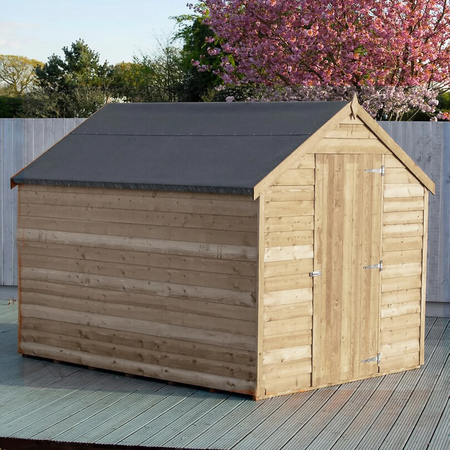 Shire 8x6ft Pressure Treated Overlap Garden Shed 4 Shire 8x6ft Pressure Treated Overlap Garden Shed - Image 2