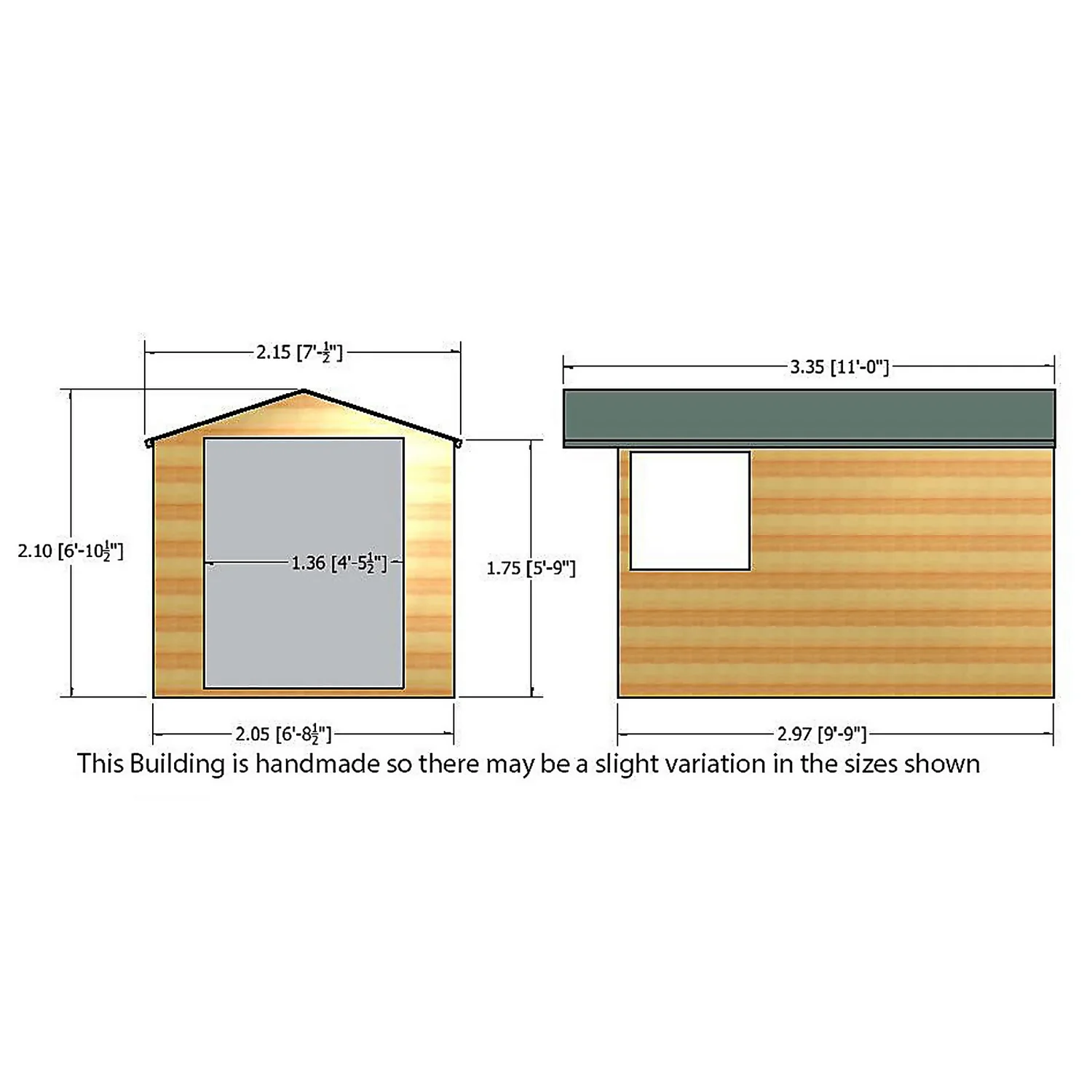 Shire 7 X 10ft Guernsey Double Door Garden Shed 6 Shire 7 X 10ft Guernsey Double Door Garden Shed - Image 4