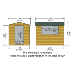 Shire 8 X 6ft Lewis Garden Shed - Includes Installation 16 Shire 8 X 6ft Lewis Garden Shed - Includes Installation -Elise Bloom 13505255 2354926470671434