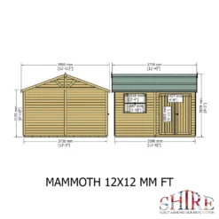 Shire 12 X 12ft Mammoth Double Door Garden Shed 12 Shire 12 X 12ft Mammoth Double Door Garden Shed -Elise Bloom 13505270 1164931992513779