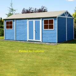 Shire 12 X 24ft Mammoth Double Door Garden Shed - Including Installation -Elise Bloom 13505271 1514931994190899