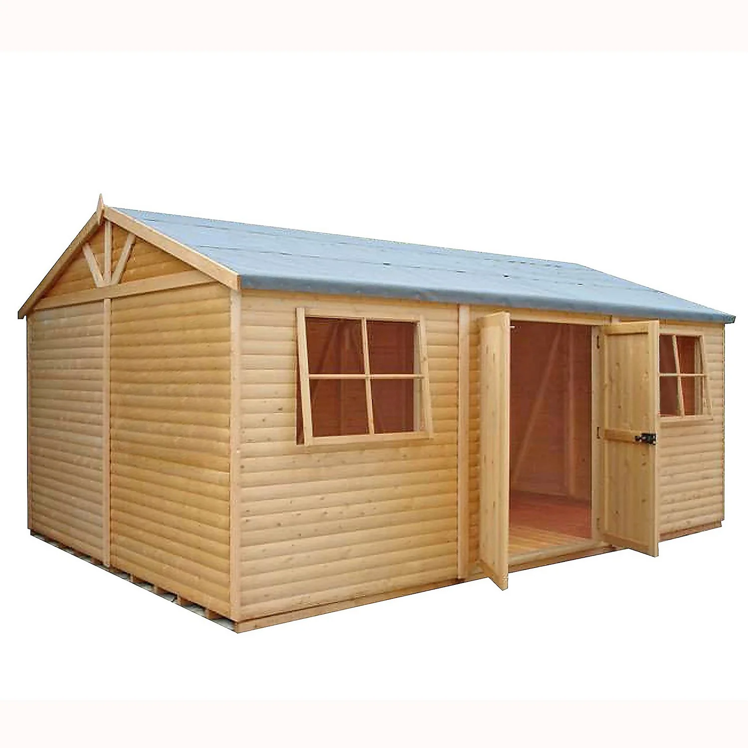 Shire 12 X 18ft Mammoth Double Door Garden Shed - Including Installation 3 Shire 12 X 18ft Mammoth Double Door Garden Shed - Including Installation
