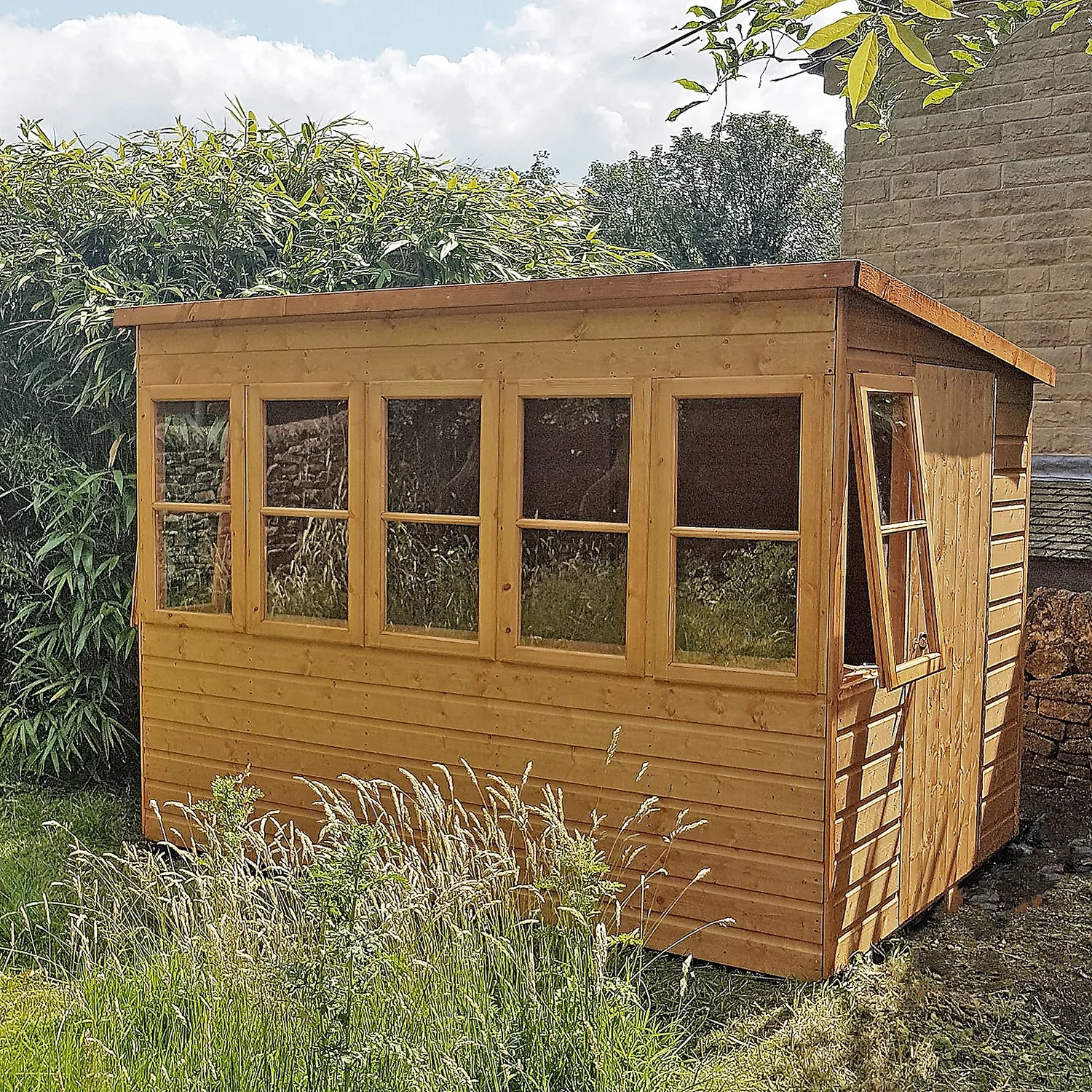Shire 8 X 8ft Sun Pent Shed 8 Shire 8 X 8ft Sun Pent Shed - Image 6