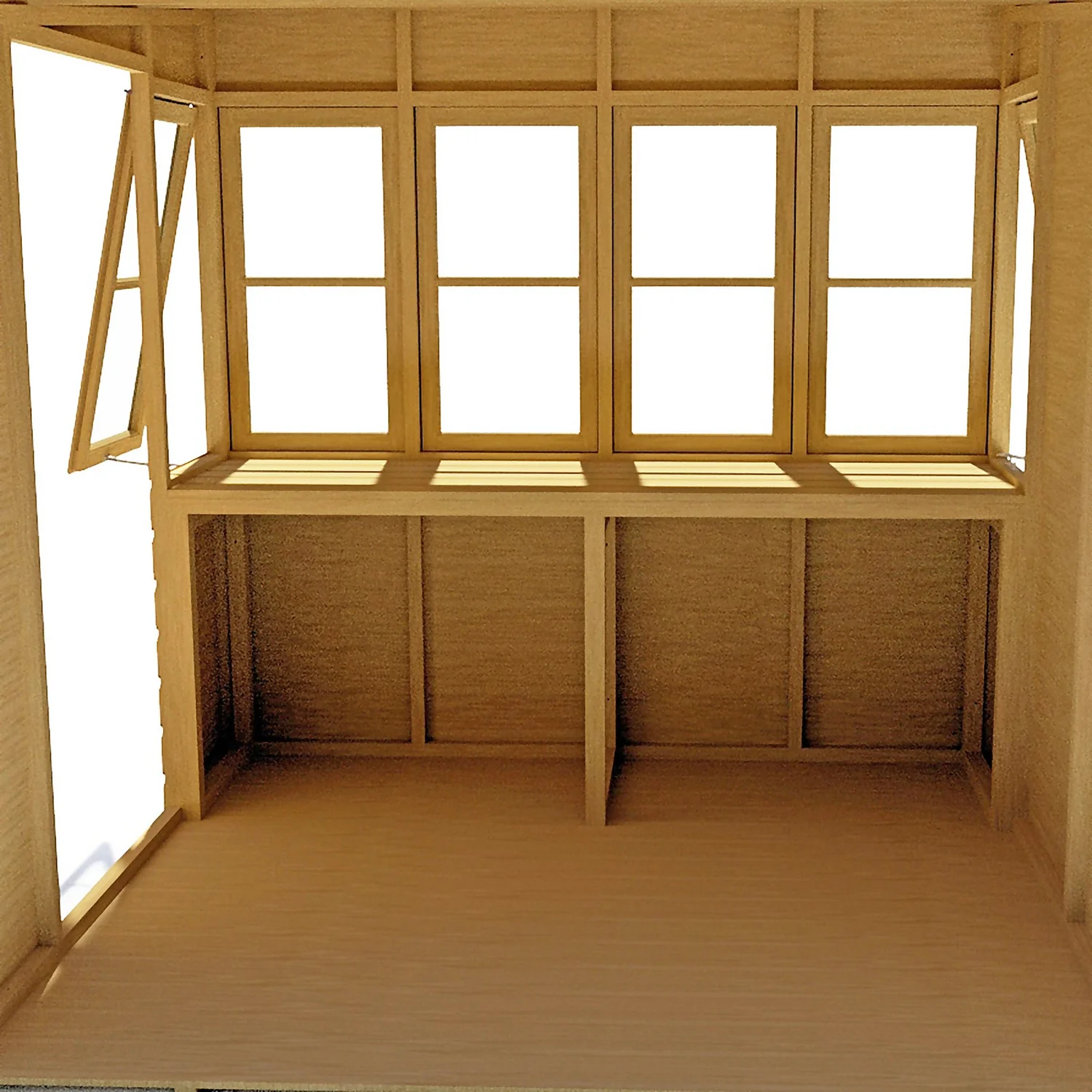 Shire 10 X 10ft Sun Pent Shed 8 Shire 10 X 10ft Sun Pent Shed - Image 6