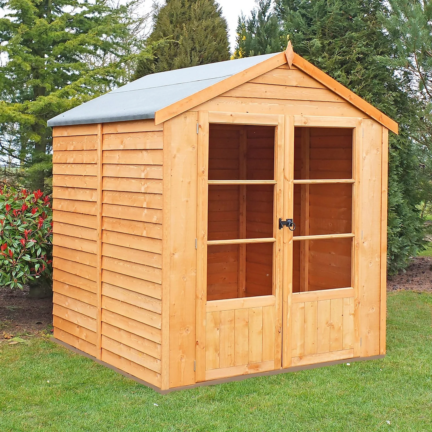 Shire 6 X 6ft Oatland Double Door Summerhouse - Including Installation 4 Shire 6 X 6ft Oatland Double Door Summerhouse - Including Installation - Image 2
