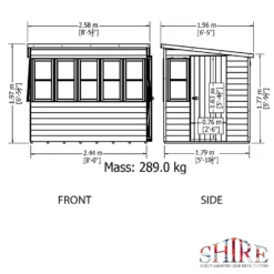 Shire 8 X 6ft Sun Pent Shed - Including Installation 11 Shire 8 X 6ft Sun Pent Shed - Including Installation -Elise Bloom 13505294 1634931996291535