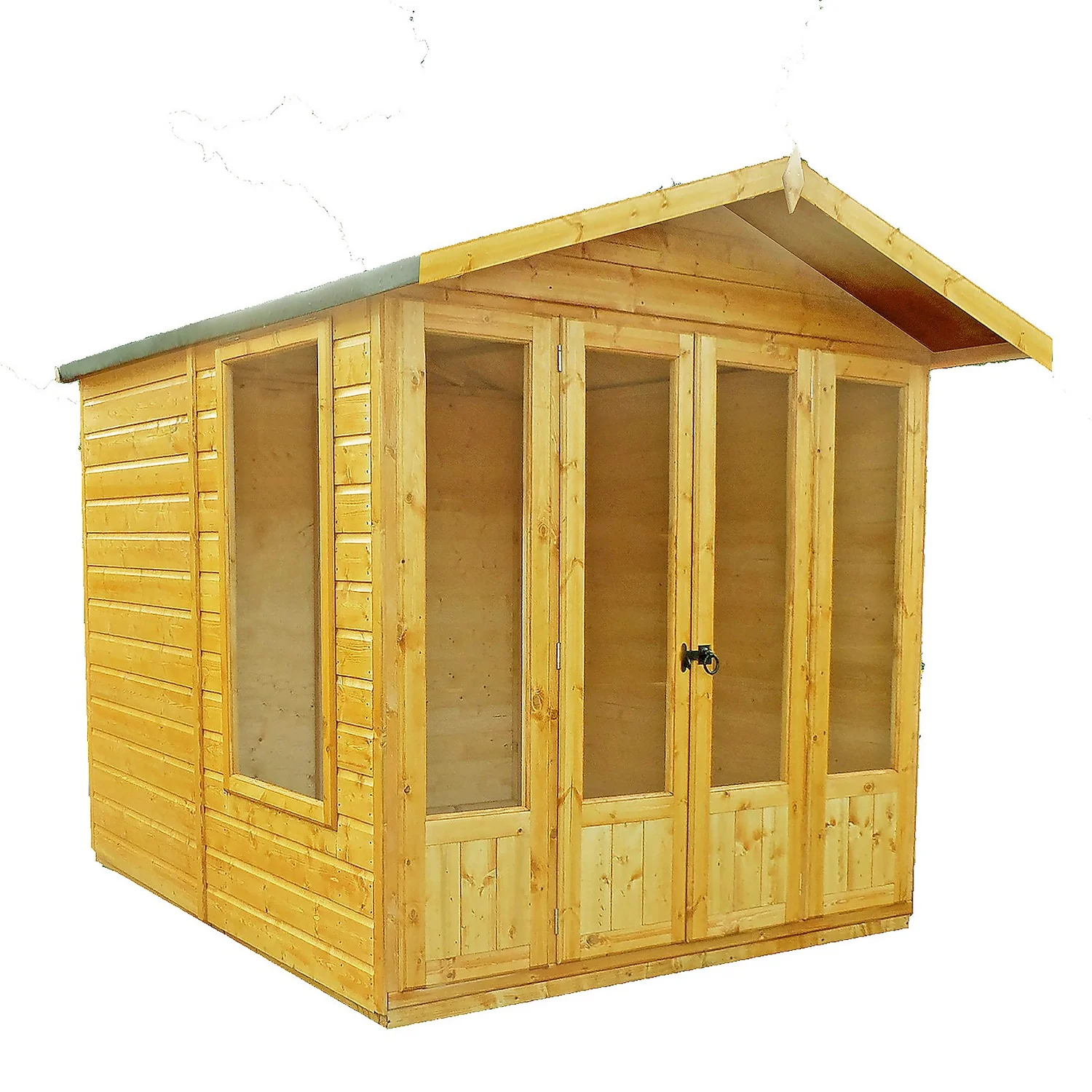 Shire 7 X 7ft Parham Double Door Summerhouse 3 Shire 7 X 7ft Parham Double Door Summerhouse