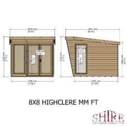 Shire 8 X 8ft Highclere Double Door Summerhouse - Including Installation 13 Shire 8 X 8ft Highclere Double Door Summerhouse - Including Installation -Elise Bloom 13505309 1694933734275412