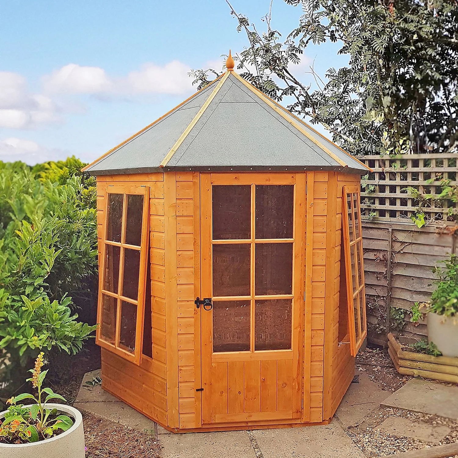 Shire 6 X 6ft Gazebo Summerhouse 6 Shire 6 X 6ft Gazebo Summerhouse - Image 4