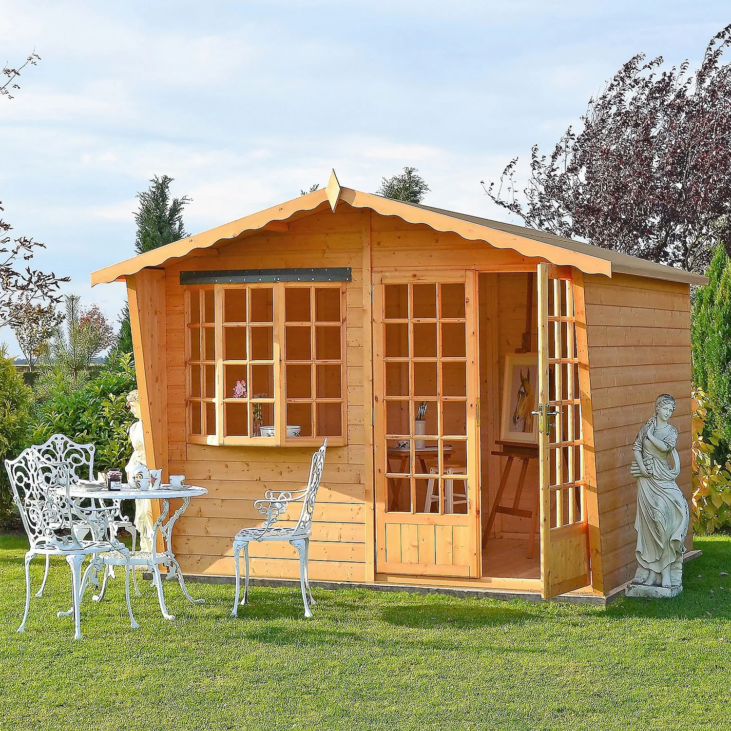 Shire 10 X 6ft Sandringham Double Door Summerhouse 4 Shire 10 X 6ft Sandringham Double Door Summerhouse - Image 2