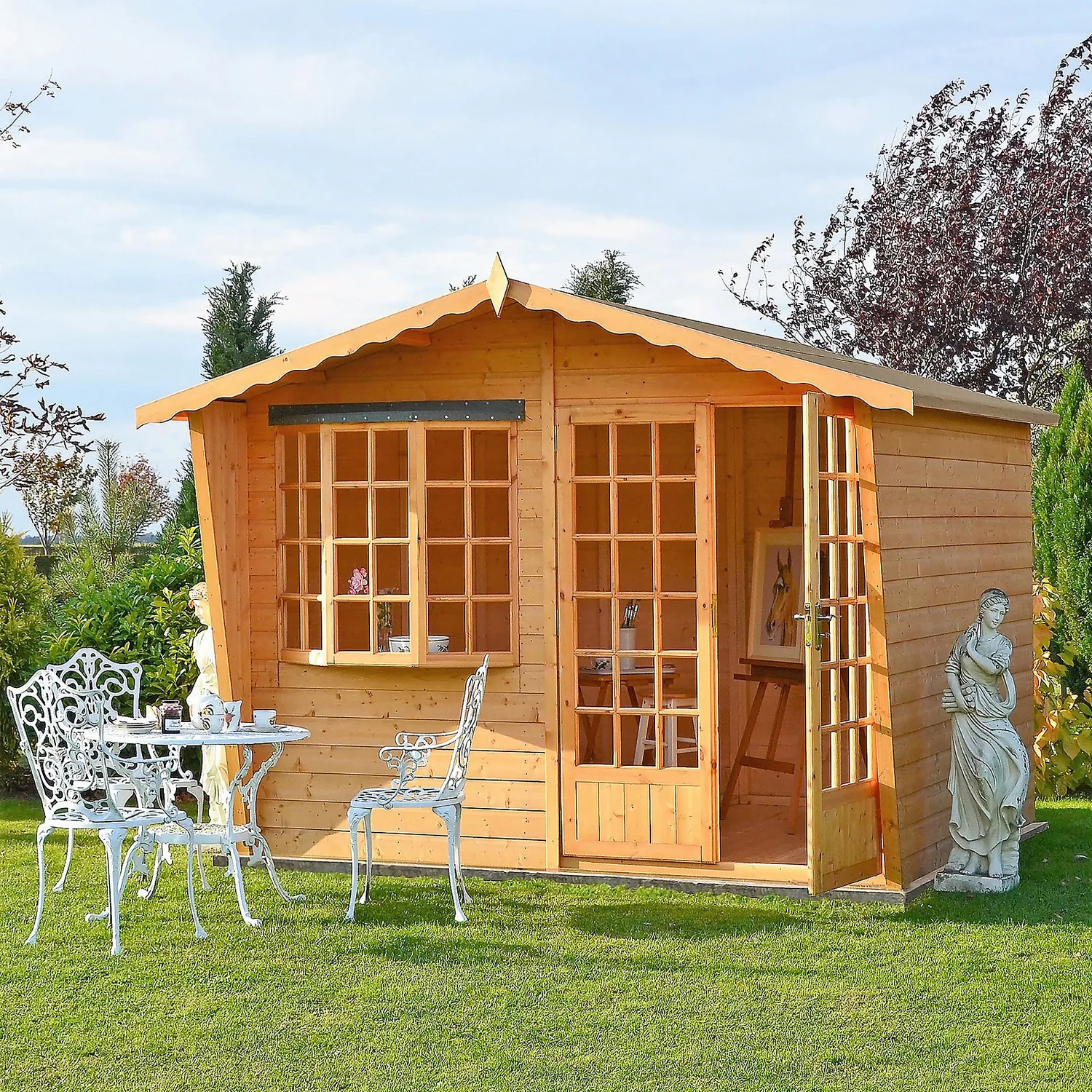Shire 10 X 6ft Sandringham Double Door Summerhouse - Including Installation 4 Shire 10 X 6ft Sandringham Double Door Summerhouse - Including Installation - Image 2