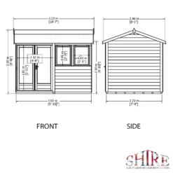 Shire 10 X 7ft Double Door Garden Office - Including Installation 13 Shire 10 X 7ft Double Door Garden Office - Including Installation -Elise Bloom 13505325 1054931199963339