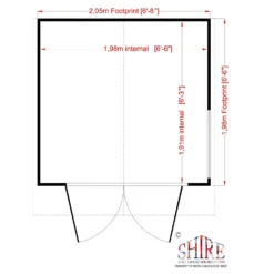 Shire 7 X 7ft Buckingham Double Door Summerhouse - Including Installation 17 Shire 7 X 7ft Buckingham Double Door Summerhouse - Including Installation -Elise Bloom 13505327 1724931992068738